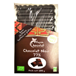 Tablette Mini de chocolat noir bio, Façon Chocolat (mini-tablette, 40g)