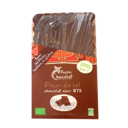 Tablette de chocolat noir bio Gingembre, Façon Chocolat (tablette, 100g)